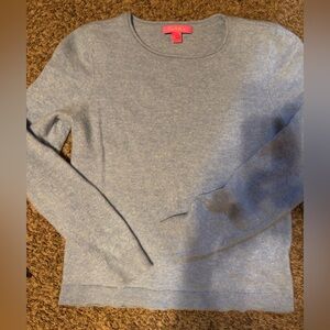 Lilly Pulitzer Soft Heather Blue Cashmere Crew Neck Sweater